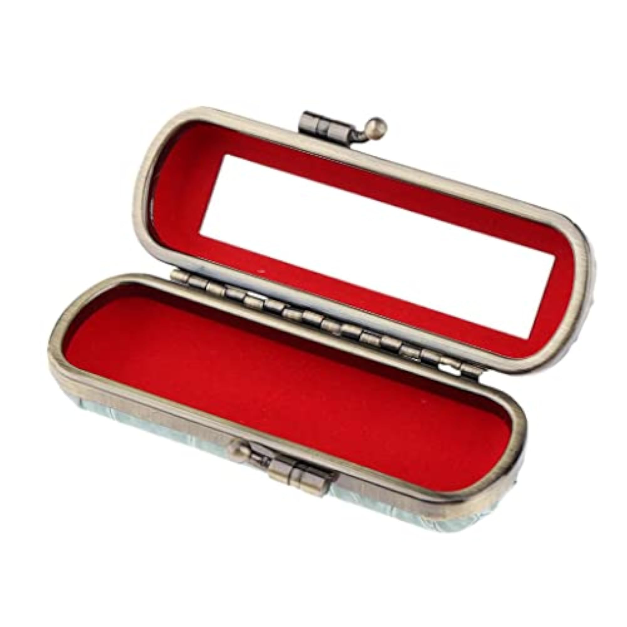 Cracked Stone Leather Lipstick Lip Gloss Case